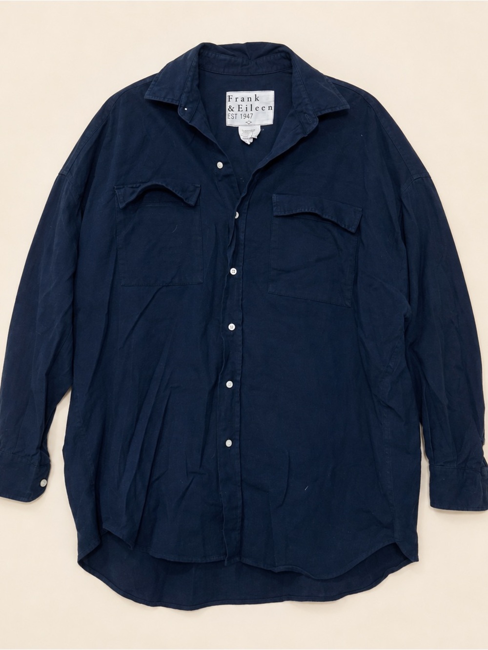 Frank & Eileen Women’s Navy Button-Up